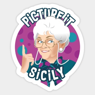 Picture it Sicily Sticker